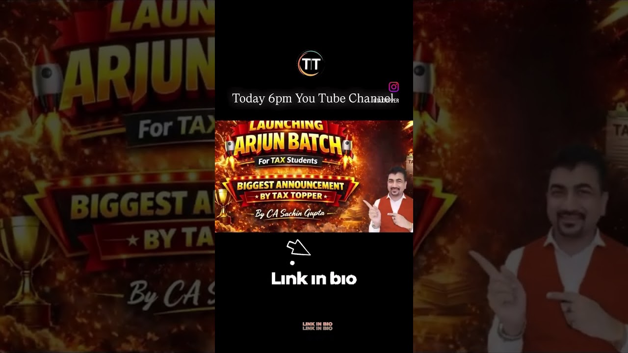 🔥Biggest Announcement for Tax Students 🔥  