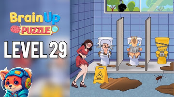 Brain Up Drama Puzzle – Level 29 help the girl go to the bathroom Walkthrough Solutions