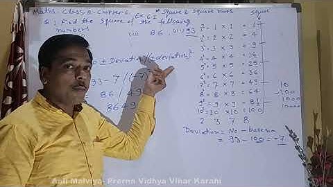 Square and square roots class 8 Exercise 6.2