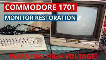 Commodore 1701 CRT monitor restoration - Fixing up this great C64 CRT monitor from the 80