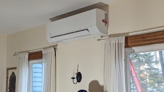 Cooper & Hunter Hyper heat mini split ductless heat pump installation 1st day