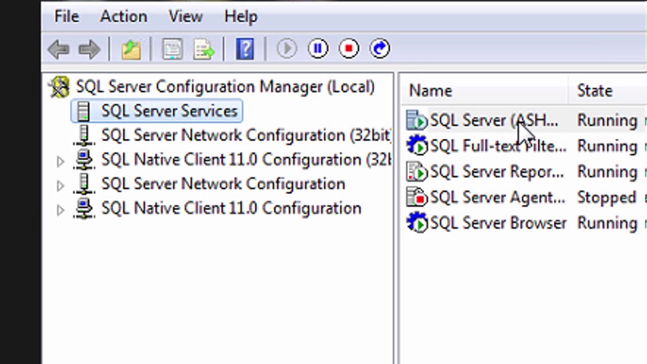 Re Enable Sql Server Service - YouTube