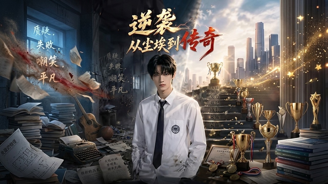 【完整版】🔥最新AI短剧《逆袭从尘埃到传奇》（30集）#drama #AI短剧 #短剧 #爱情 #甜宠 #古装 #逆袭  #修仙 #玄幻 #听花短剧