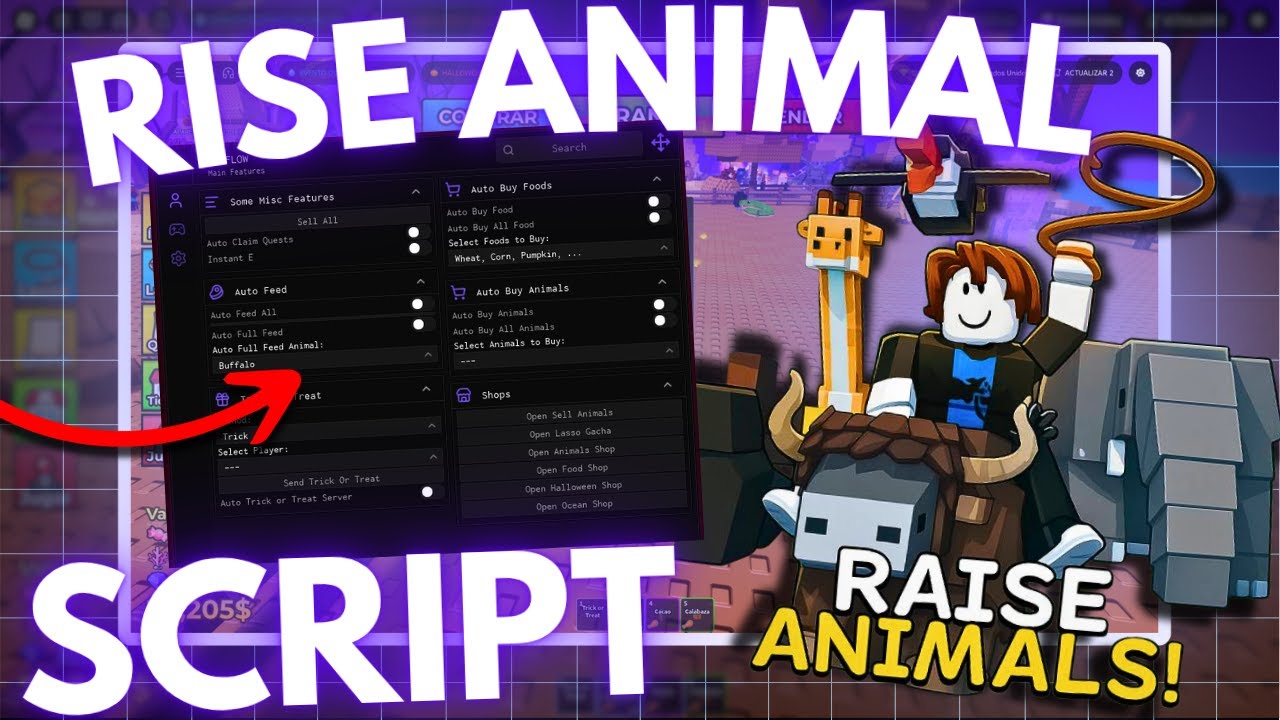 Raise Animals Script *NO KEY* - AUTOFARM, AUTO DODGE, DUPE & More ...