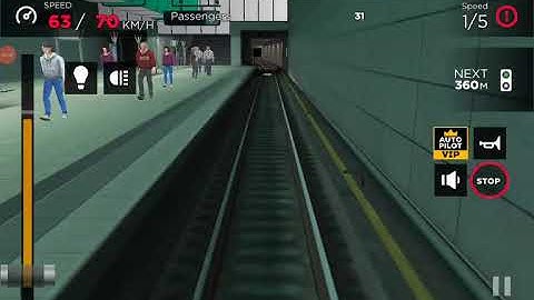 Subway Simulator 3D Orange Line/Orbital Line to Observatory with a 81-717.2M in a 2-car formation