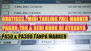 Free MIDI tarling full marker for the korg series