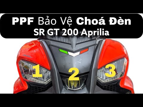 Video Cách Dán PPF trên xe Aprilia SR GT200 - youtube