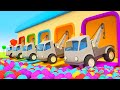 Learn colors with colored tow trucks for kids helper cars on a mission full episodes of cartoons