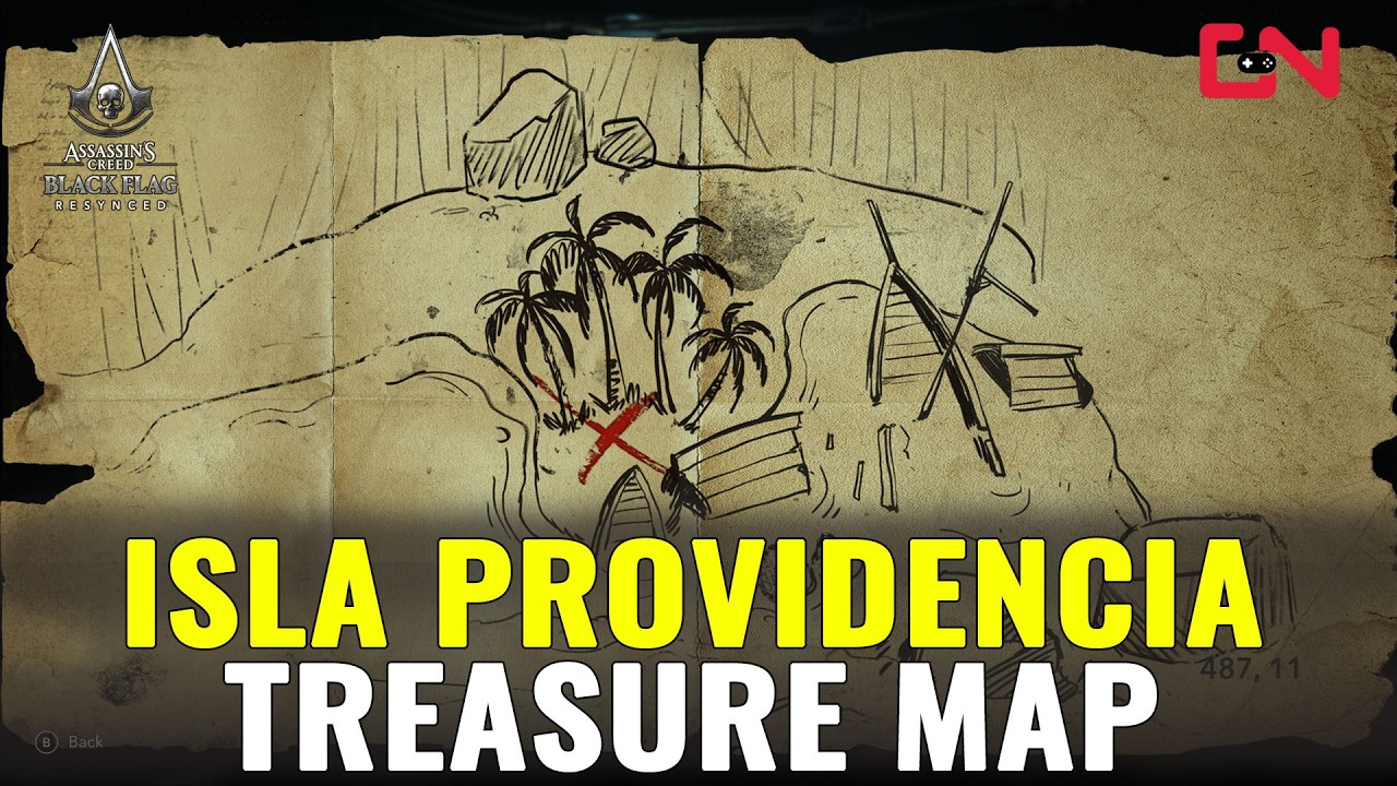 Isla Providencia Treasure Map Assassin's Creed Black Flag Resynced