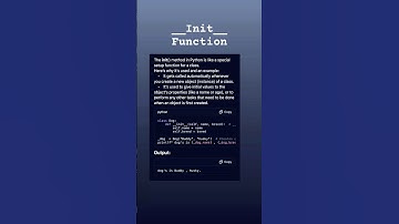 (Q&A) __init__() function #python #pythonprogramming#pythontutorial#ai #coding#code #coder #coder