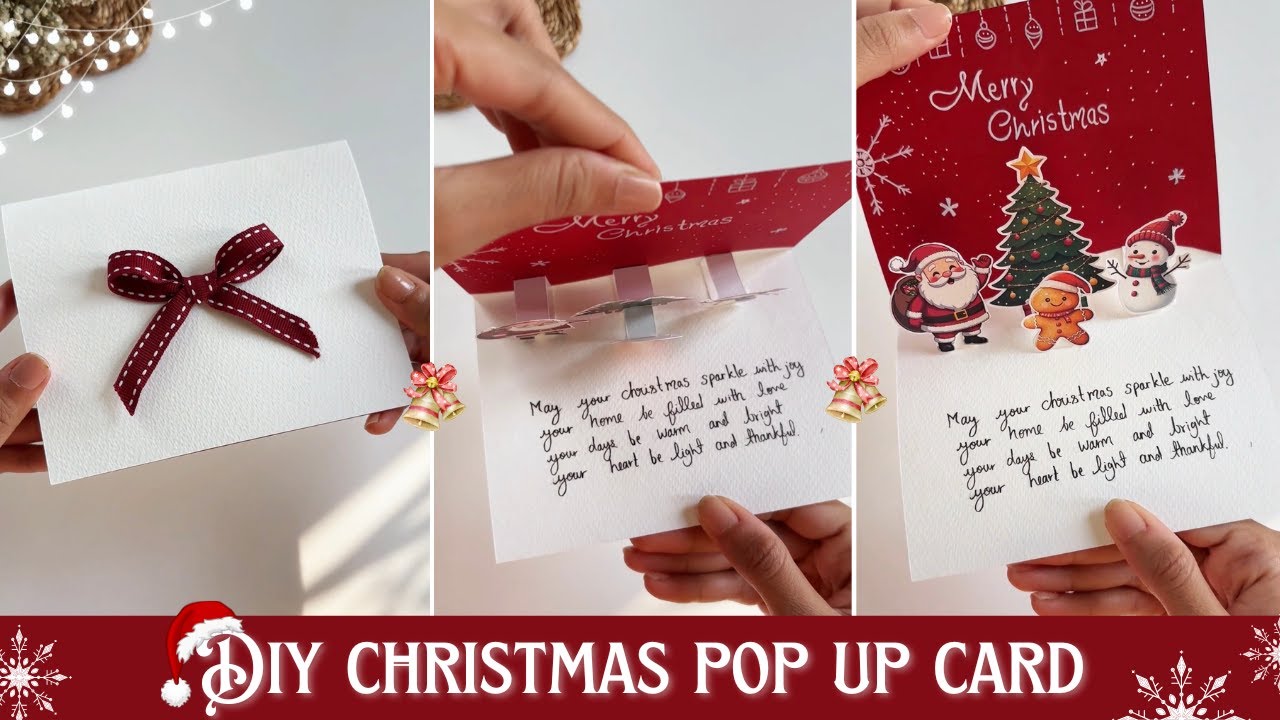 DIY Christmas POP-UP Card 2025 | Magical Handmade Christmas Gift