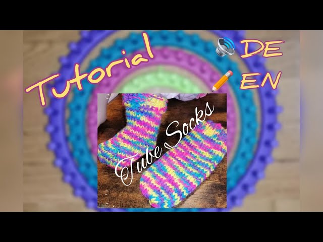 Loom Knitting Pattern Tube Socks With Video Tutorial on a Circular Round  Knitting Loom Patterns by Loomahat 