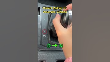 The correct way to park an automatic car #car #driving #mechanic #parking