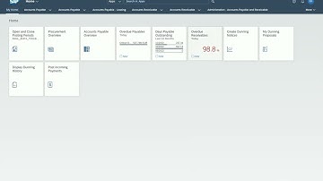 SAP S/4HANA 2022  Finance Fiori tiles