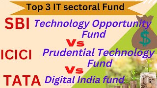 Sbi Technology Fund VS ICICI Prudential Technology Fund VS TATA Digital India fund  mutualfund