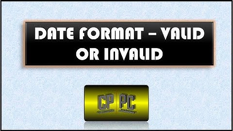 BlueJ | Date Format - Valid Or Invalid | Transistor World