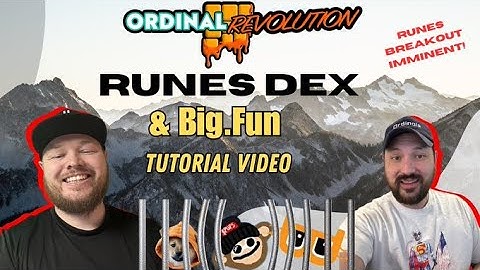 Swap Runes on Layer 1 Bitcoin with RunesDEX! Full Tutorial