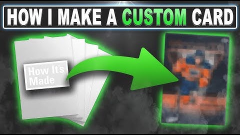 HOW I MAKE A CUSTOM CARD!!! - DYNASTYCENTRALCUSTOMS - Hockey Card Video