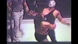 The Masked Superstar with Prof  Boris Malenko  vs  The Mighty Igor  1977