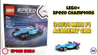 Building the LEGO® Speed Champions 30734 Mini F1 Academy Car