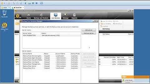 How to restart Symantec Backup Exec Services in the correct order