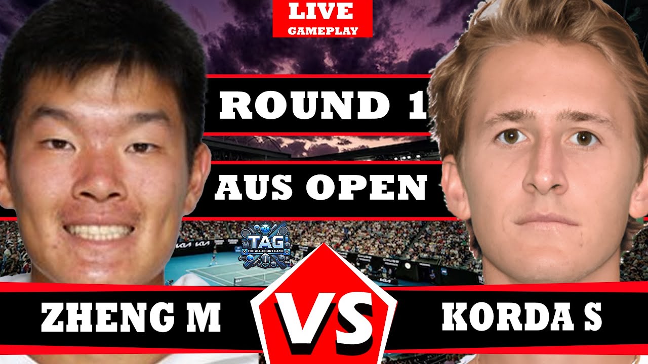 🔴LIVE: KORDA VS ZHENG | AUSTRALIAN OPEN 2026 