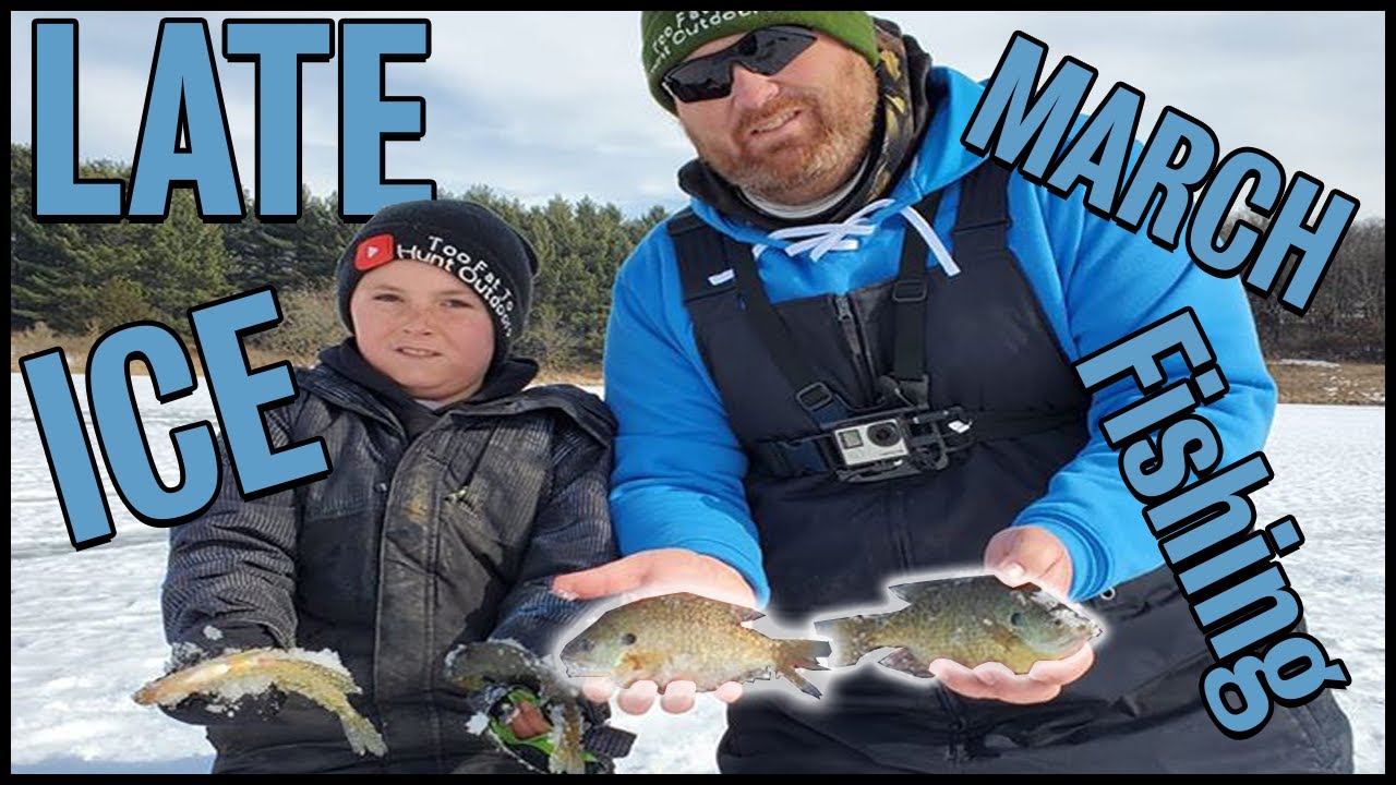 March Ice Fishing!! (Late Ice Bluegill, Crappie, Perch) YouTube