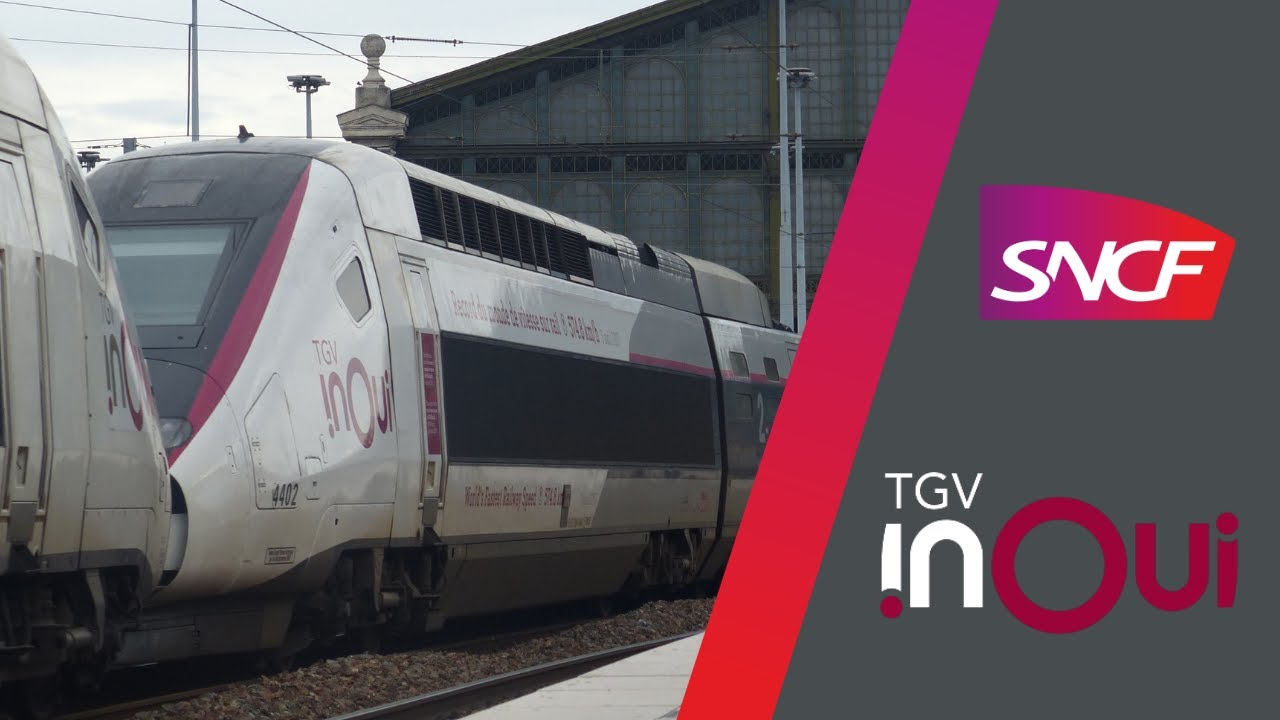 [ TGV ] Départ D'une UM TGV 207 + 4402 En Gare de Paris Nord - YouTube