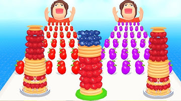 PANCAKE RUN 🎂❤️ - All Levels Gameplay Walkthrough Android, iOS NEW UPDATE !!