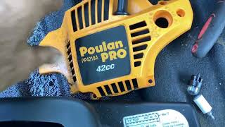 Poulan Pro PP4218A 18 Chain Saw Fuel Line replacement Fuel line Routing