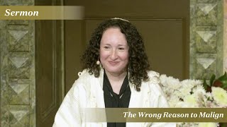 Rabbi Zauzmer: The Wrong Reason to Malign (January 17, 2026)