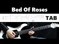 Bon Jovi - Bed Of Roses (Guitar cover with tab)