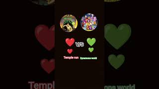 temple run versus dynamons world