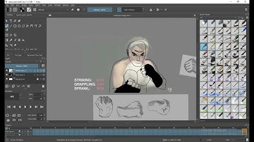 Krita animation | Rotoscope test01 | Leo |  BlitzNerdy