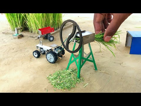 diy tractor chaff cutter machine science project || @KeepVilla