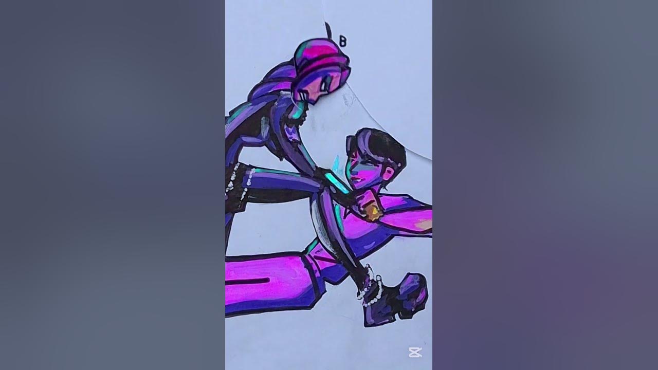 K-pop Demon Hunter Jinu x Rumi#kpopdemonhunters#fypシ゚viral#art#squidgame#shorts