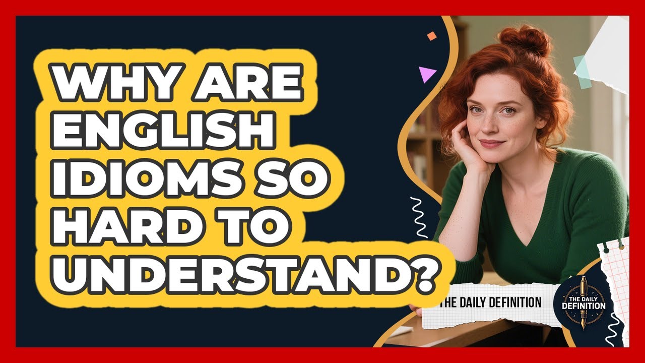Why Are English Idioms So Hard To Understand? - The Daily Definition