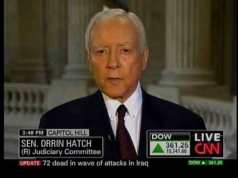 Hatch Talks with CNN about Elena Kagan, Iran