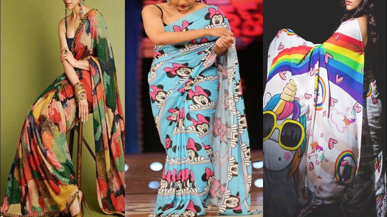 Casual sarees yet Beautiful Look,  Multicolour saree to look stylish, Styling tips for simple Sarees