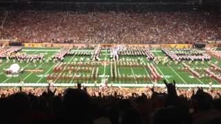 Longhorn band and Alumni band Eyes of Texas and Texas Fight