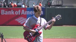 San Francisco Giants National Anthem Electric Guitar Vittorio V Squared chords
