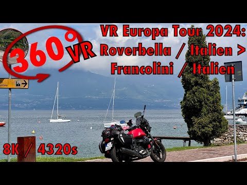 VR360° Motorbike Tour - Moto Guzzi - Mai 2024: Tag 20 - Die Berge rund um Garda sind anders wild!