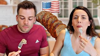 🇬🇧 TASTING Our Homemade AMERICAN MEATLOAF! 🇺🇸