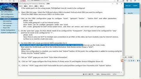 Configuring VoIP Service for GPON HGU On VSOL OLT From WEB