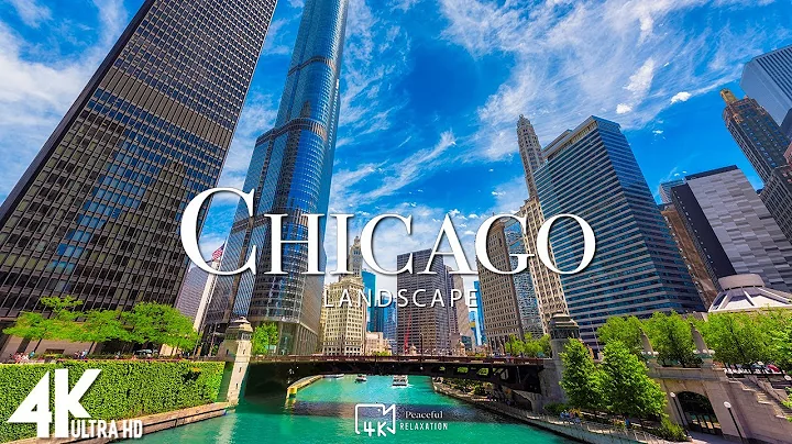 FLYING OVER CHICAGO (4K UHD) - Beautiful Nature Scenery with Relaxing Music | 4K VIDEO ULTRA HD