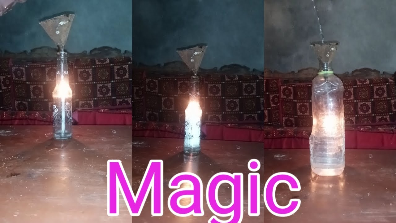 Experiment of water with candle in Bottle | Coloured change of water| talha515gamer