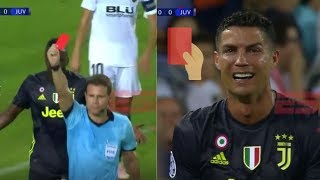 EXPULSAN A Cristiano Ronaldo y LLORA UCL Juventus vs Valencia