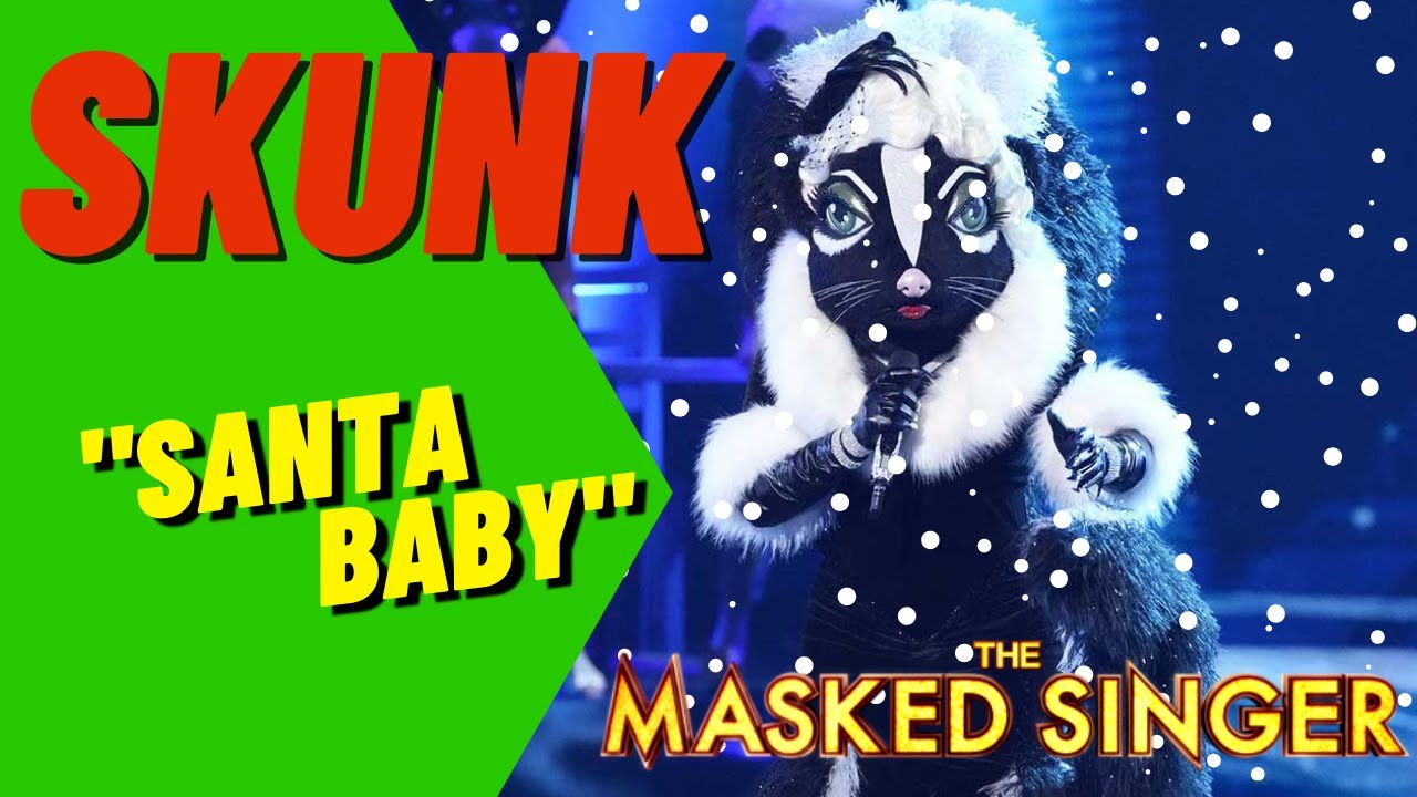 Skunk Faith Evans Performs "Santa Baby" Masked Singer Season 6 YouTube