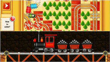 Rail Maze Labyrinth & Train Bridge Construction Logic Game - Train Puzzle - Android Gameplay #19