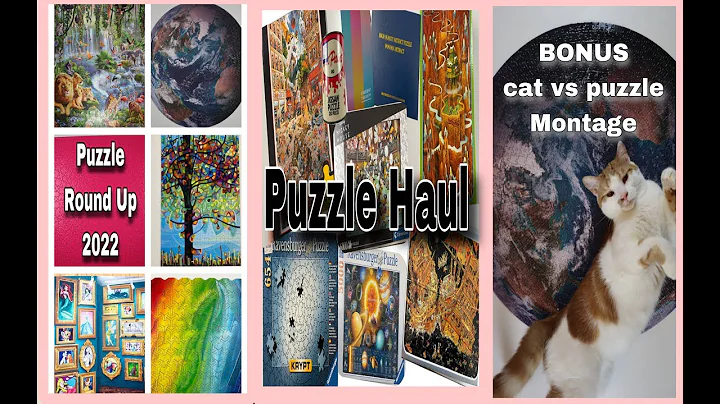 My puzzle ROUND UP of 2022, a PUZZLE HAUL, and the best bits of GRACE THE CAT!